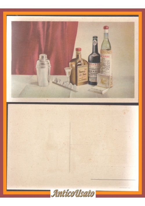 LIQUORI LUXARDO Cartolina pubblicitaria  originale vintage Zara Maraschino